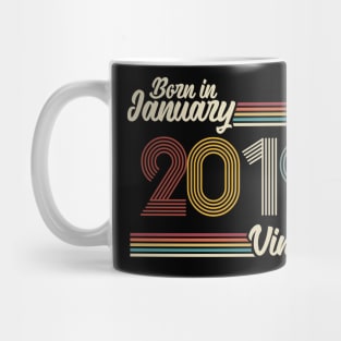 Vintage Born in January 2019 Mug